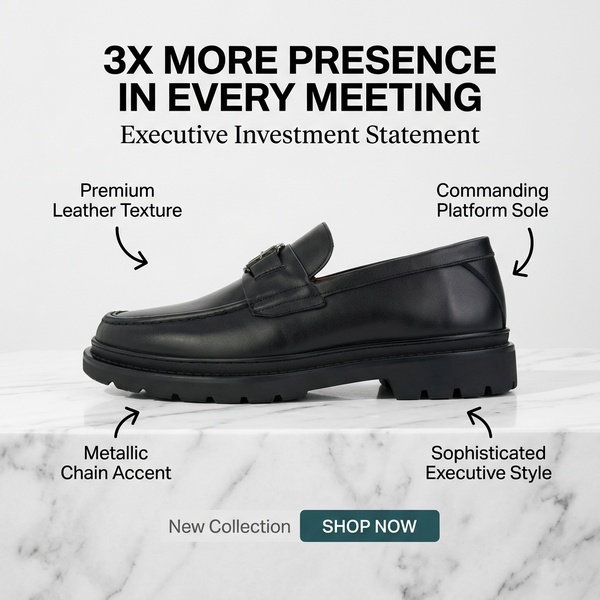 dress shoes, loafers, business shoes, formal shoes, leather shoes, men's shoes, new arrival, product launch, minimalist, luxurious, trustworthy, neutral, black